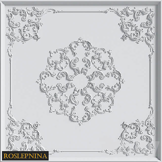 Ceiling composition GR 6008R from RosLepnina 3D Models 3DSKY