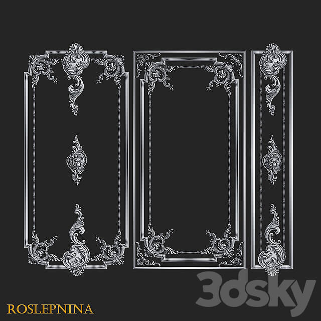 Set of frames QUEEN by RosLepnina 3D Models 3DSKY