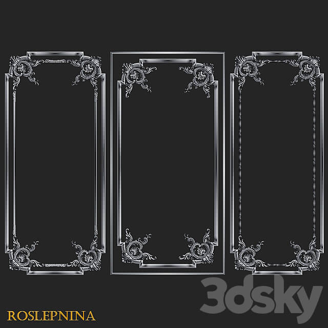 Set of frames QUEEN by RosLepnina 3D Models 3DSKY