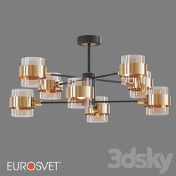 OM Ceiling chandelier in loft style Eurosvet 70127 8 Arcada Ceiling lamp 3D Models 3DSKY 