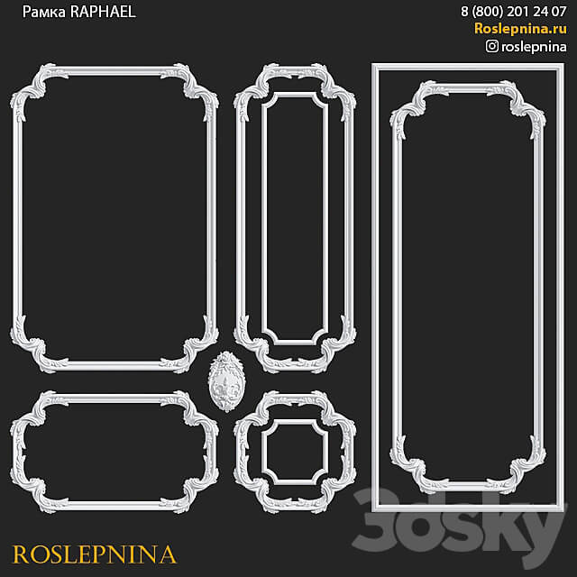 RAPHAEL frame set by RosLepnina 3D Models 3DSKY