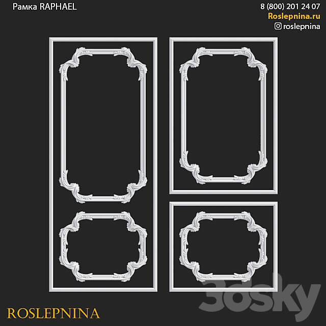 RAPHAEL frame set by RosLepnina 3D Models 3DSKY