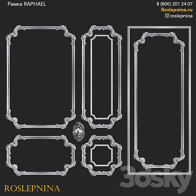 RAPHAEL frame set by RosLepnina 3D Models 3DSKY