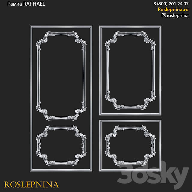 RAPHAEL frame set by RosLepnina 3D Models 3DSKY