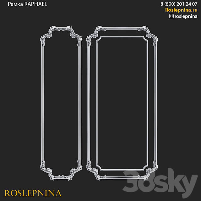 RAPHAEL frame set by RosLepnina 3D Models 3DSKY