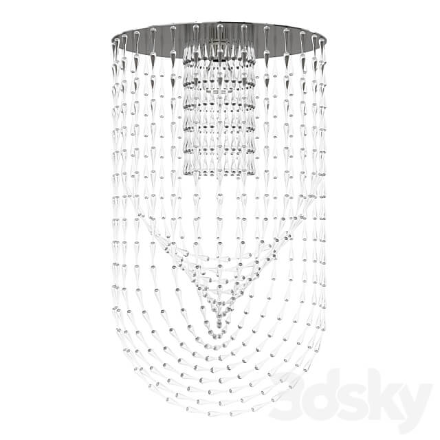 Ceiling lamp chandelier Viabizzuno Gocce Cupola Grande Pendant light 3D Models 3DSKY