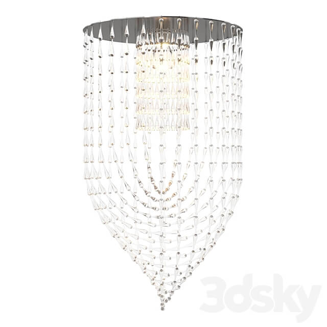 Ceiling lamp chandelier Viabizzuno Gocce Cupola Grande Pendant light 3D Models 3DSKY