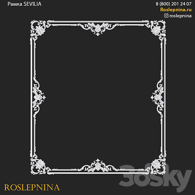 Set of SEVILIA frames by RosLepnina 3D Models 3DSKY