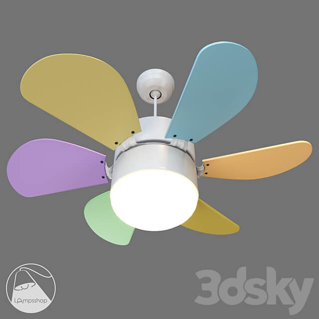 Ventilator Spinner FN0001a Pendant light 3D Models 3DSKY