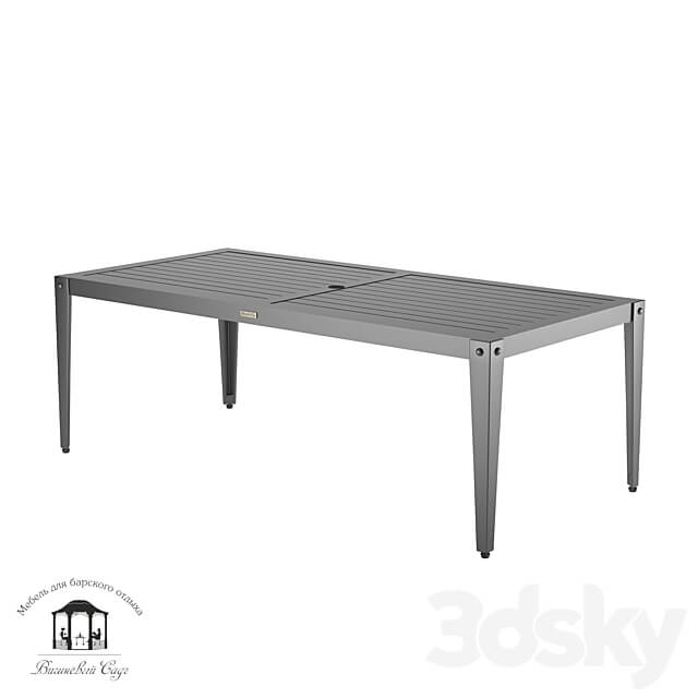 Leon rectangular dinning table 3D Models 3DSKY