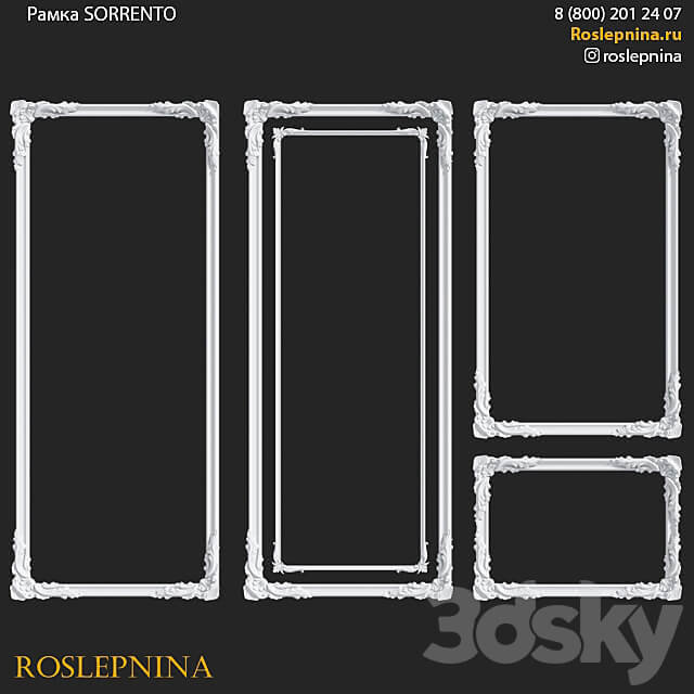 SORRENTO frame set by RosLepnina 3D Models 3DSKY