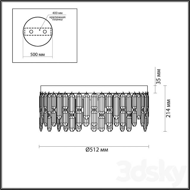 Odeon Light 4985 6C DAKISA Ceiling lamp 3D Models 3DSKY