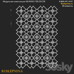Modular composition MURANO 700 DECOR from RosLepnina 3D Models 3DSKY 