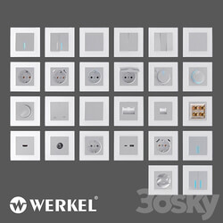OM Sockets and switches Werkel silver Miscellaneous 3D Models 3DSKY 