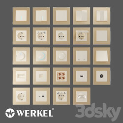 OM Sockets and switches Werkel ivory Miscellaneous 3D Models 3DSKY 