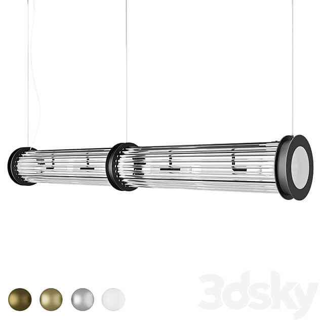 Pendant Lamp Glass Machinegun Chandelier Pendant light 3D Models 3DSKY