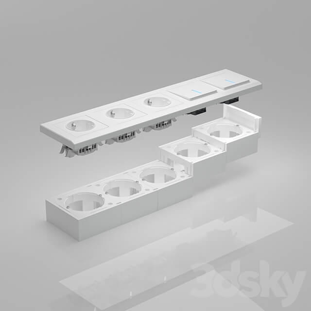 OM Box for surface mounting Werkel Miscellaneous 3D Models 3DSKY