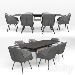 Aurora Table Chair 3D Models 3DSKY 