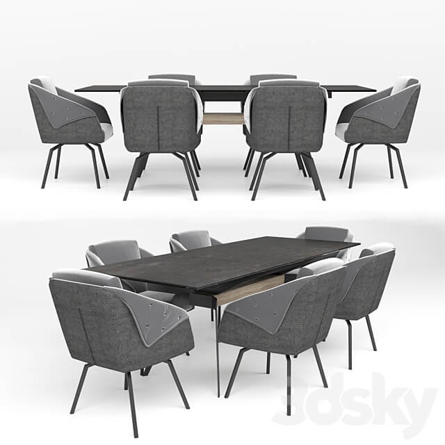 Aurora Table Chair 3D Models 3DSKY