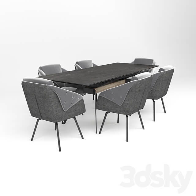 Aurora Table Chair 3D Models 3DSKY