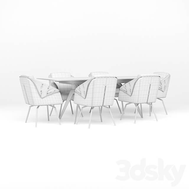 Aurora Table Chair 3D Models 3DSKY