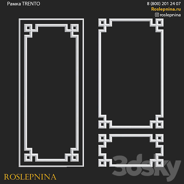 Trento frame set by RosLepnina 3D Models 3DSKY