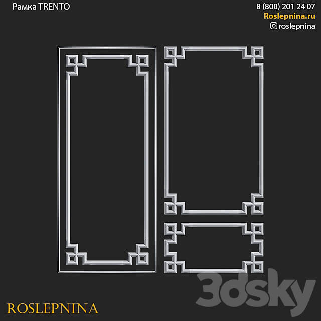 Trento frame set by RosLepnina 3D Models 3DSKY