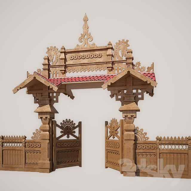 Other architectural elements Wooden gates