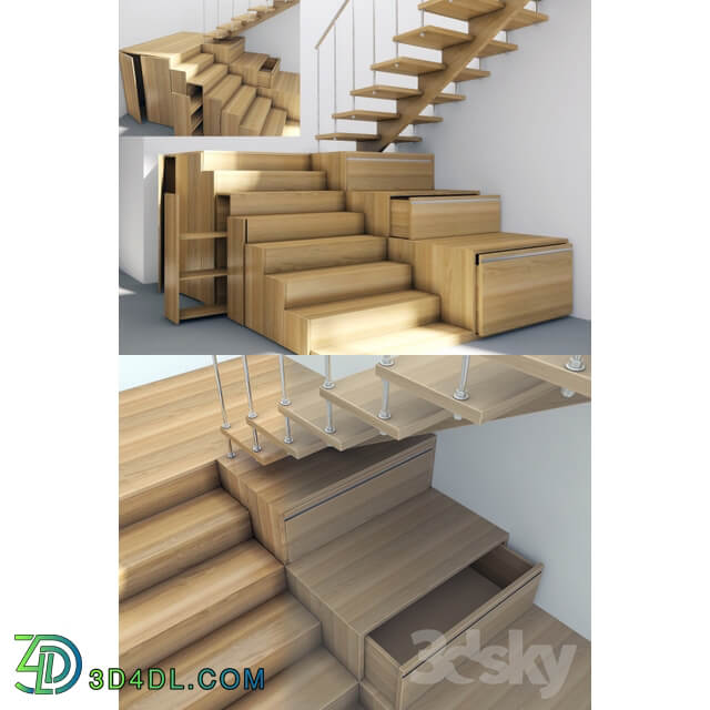 Staircase in minimalist style