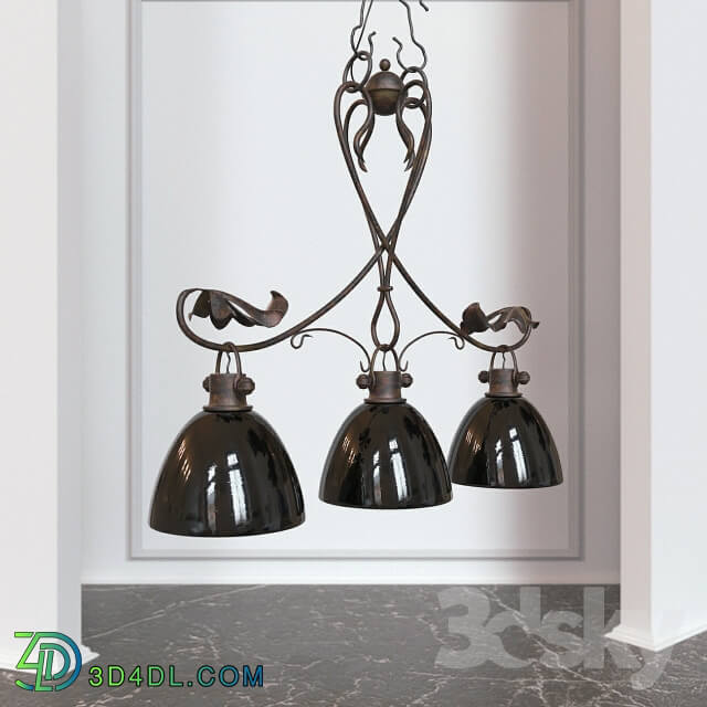 wrought iron chandelier hanging Grace