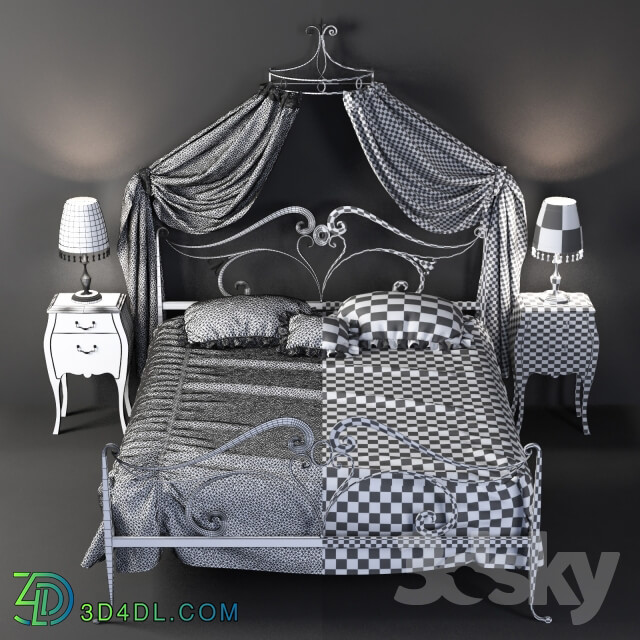 Bed for the competition Canopy bed Giusti Portos DUCALE