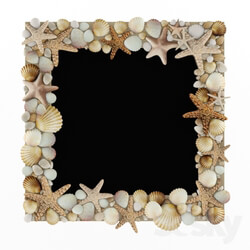 Mirror with shells 