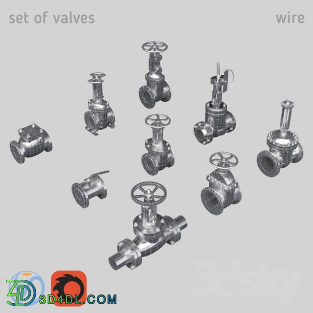 A set of valves