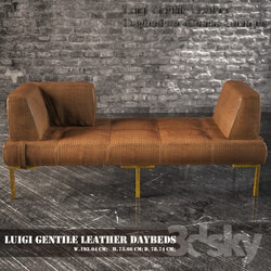 Luigi Gentile Leather Daybeds 