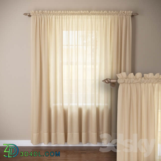 Tulle curtain