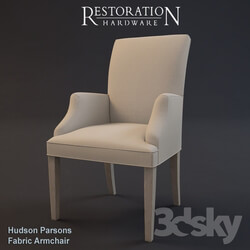 RH Hudson Parsons Fabric Armchair 