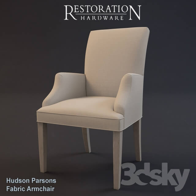 RH Hudson Parsons Fabric Armchair