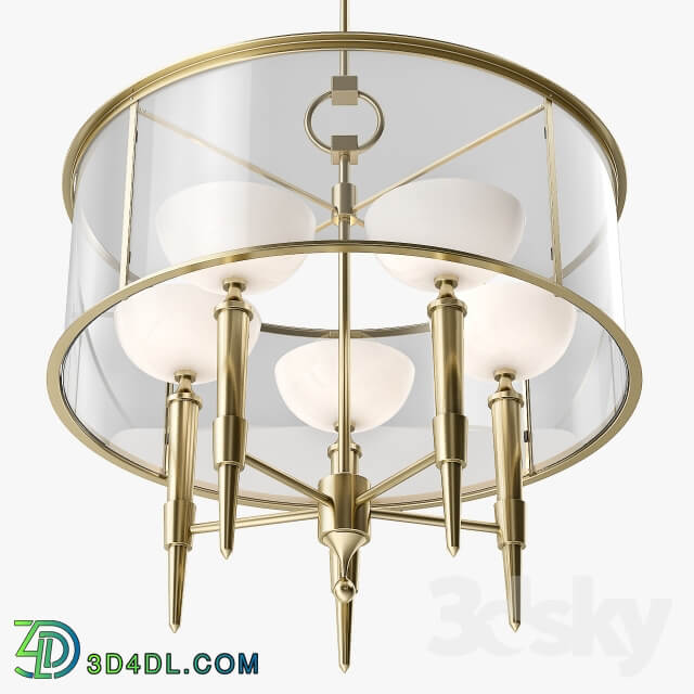 Baker Coupelle Chandelier Five Arm Pendant light 3D Models