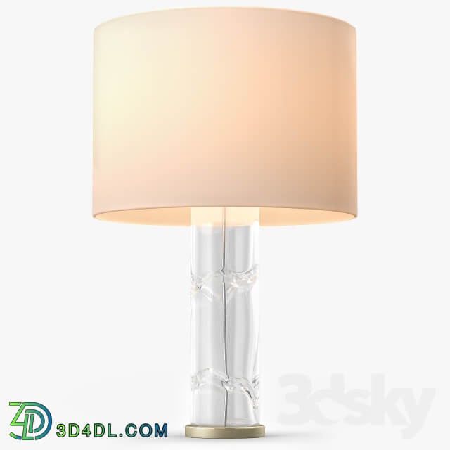 Talisman A Tall Cylindrical Glass Table Lamp