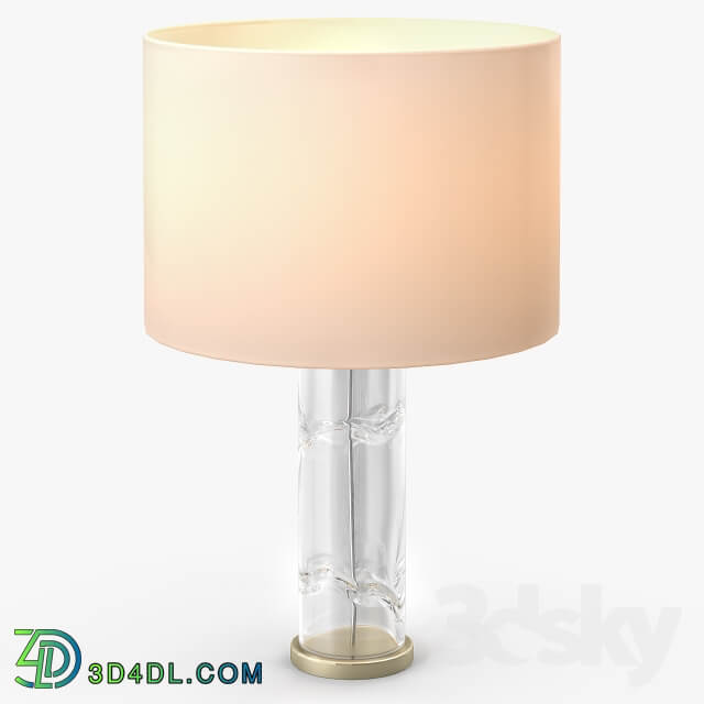 Talisman A Tall Cylindrical Glass Table Lamp