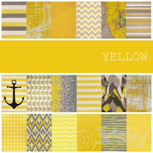 18 carpets in the color YELLOW