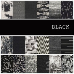 18 carpets in the color BLACK 