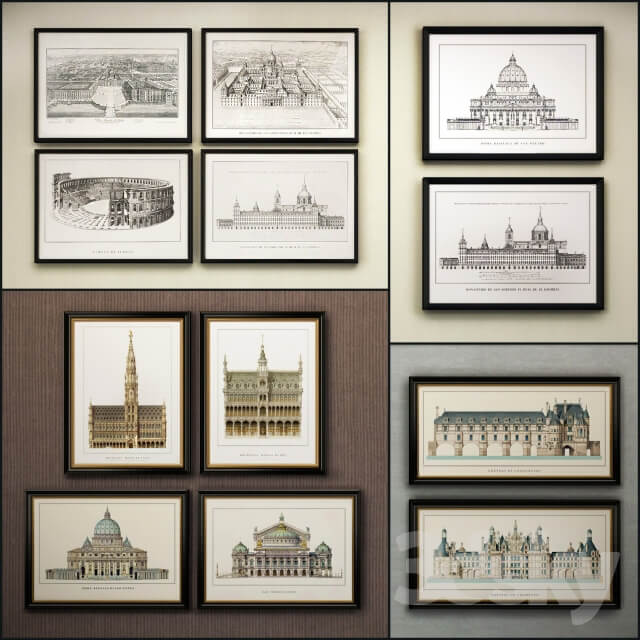 The picture in the frame 17 piece Collection 33 Architecture