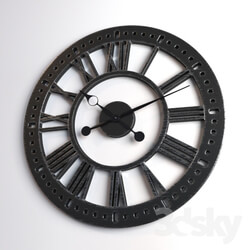 Clocks Hawthorne Oversized Tower Watches Clocks 3D Models 