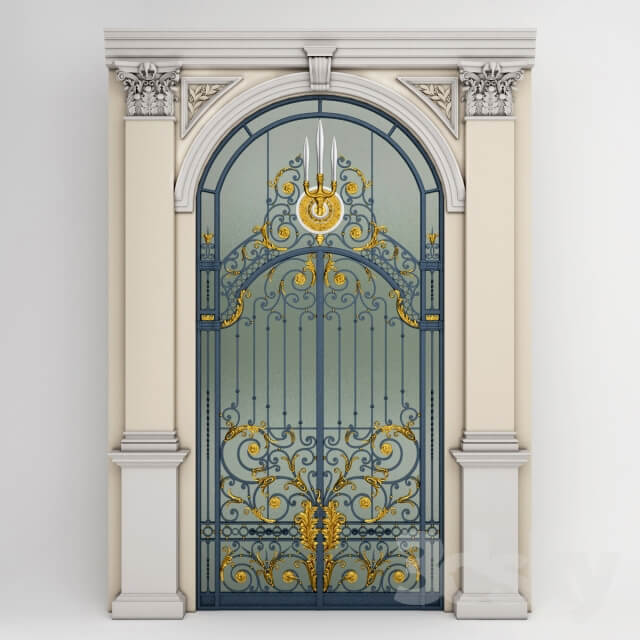 Doors Chakri Maha Prasat Wrought Iron Entrance Door amp Column