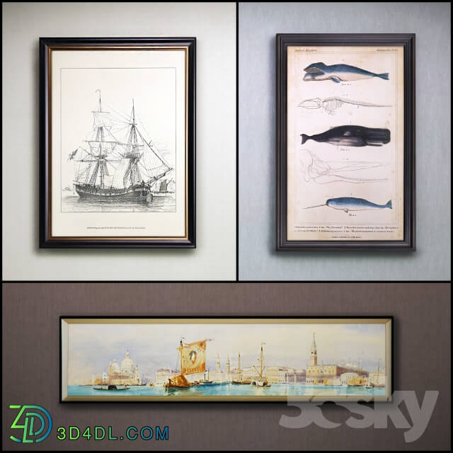 The picture in the frame 14 piece Collection 34 Sea theme