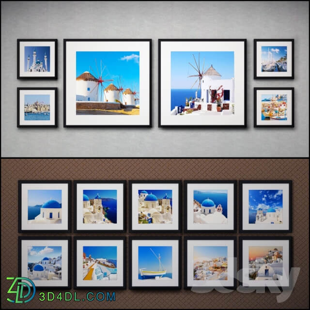 The picture in the frame 37 pcs 5 combinations a collection of 37 Picture Frame