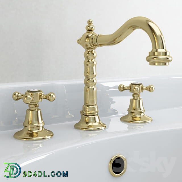 Classical sink with mixer and siphon factory Sbordoni