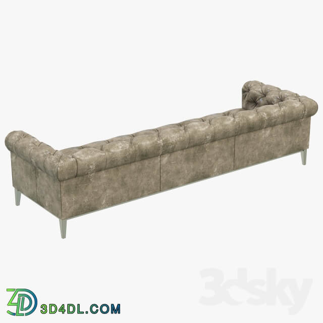 Restoration Hardware Italia Chesterfield Leather Sofa