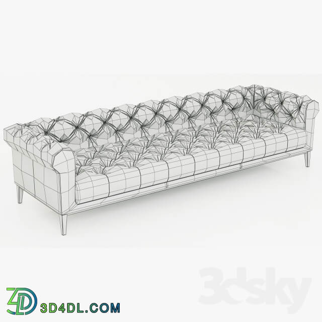 Restoration Hardware Italia Chesterfield Leather Sofa